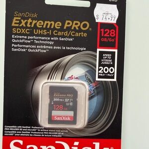 SanDisk Extreme PRO 128GB SDXC UHS-I Card
